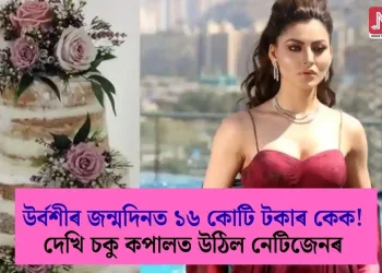 উৰ্বশীৰ জন্মদিনত ১৬ কোটি টকাৰ কেক! দেখি চকু কপালত উঠিল নেটিজেনৰ; ইয়াত ইমান কি আছে?