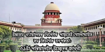 উচ্চতম ন্যায়ালয়ৰ নিৰ্দেশৰ পাছতেই গোলাঘাটত বন বিভাগৰ তৎপৰতা: ৫৯টা পৰিয়াললৈ উচ্ছেদৰ জাননী