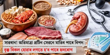 সাৱধান! অতিমাত্ৰা প্ৰটিন সেৱনে মাতিব পাৰে বিপদ: বৃক্ক বিকল হোৱাৰ লগতে হ’ব পাৰে হৃদৰোগ