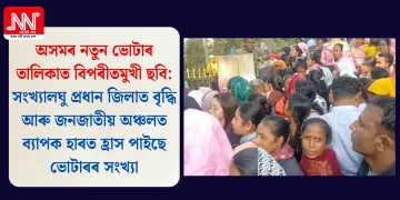 অসমৰ নতুন ভোটাৰ তালিকাত বিপৰীতমুখী ছবি: সংখ্যালঘু প্ৰধান জিলাত বৃদ্ধি আৰু জনজাতীয় অঞ্চলত ব্যাপক হাৰত হ্ৰাস পাইছে ভোটাৰৰ সংখ্যা