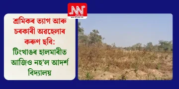 শ্ৰমিকৰ ত্যাগ আৰু চৰকাৰী অৱহেলাৰ কৰুণ ছবি: টিংখাঙৰ হালমাৰীত আজিও নহ’ল আদৰ্শ বিদ্যালয়