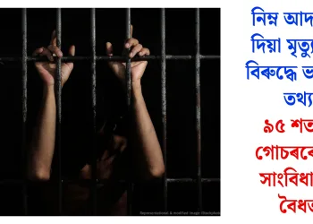 নিম্ন আদালতে দিয়া মৃত্যুদণ্ডৰ বিৰুদ্ধে ভয়ংকৰ তথ্য, ৯৫ শতাংশ গোচৰৰে নাই সাংবিধানিক বৈধতা