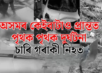 অসমৰ কেইবাটাও প্ৰান্তত পৃথক পৃথক দুৰ্ঘটনা : চাৰি গৰাকী নিহত