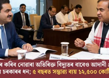 ব্যৱহাৰ কৰিব নোৱাৰা অতিৰিক্ত বিদ্যুতৰ বাবেও আদানী গ্ৰুপলৈ অসম চৰকাৰৰ ধন; ৫ বছৰত সম্ভাৱ্য ব্যয়  ১২,৫০০ কোটি টকা