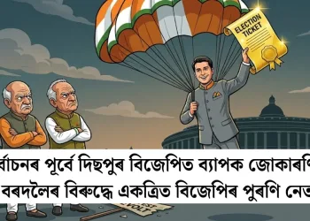নিৰ্বাচনৰ পূৰ্বে দিছপুৰ বিজেপিত ব্যাপক জোকাৰণি: প্ৰদ্যুৎ বৰদলৈৰ বিৰুদ্ধে একত্ৰিত বিজেপিৰ পুৰণি নেতা-কৰ্মী