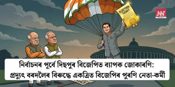 নিৰ্বাচনৰ পূৰ্বে দিছপুৰ বিজেপিত ব্যাপক জোকাৰণি: প্ৰদ্যুৎ বৰদলৈৰ বিৰুদ্ধে একত্ৰিত বিজেপিৰ পুৰণি নেতা-কৰ্মী