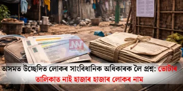 অসমত উচ্ছেদিত লোকৰ সাংবিধানিক অধিকাৰক লৈ প্ৰশ্ন: ভোটাৰ তালিকাত নাই হাজাৰ হাজাৰ লোকৰ নাম