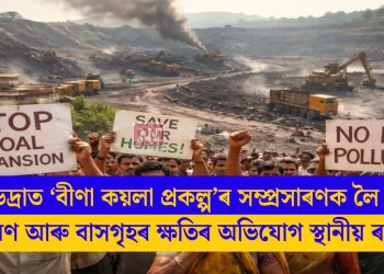 সোণভদ্ৰাত ‘বীণা কয়লা প্ৰকল্প’ৰ সম্প্ৰসাৰণক লৈ বিতৰ্ক: প্ৰদূষণ আৰু বাসগৃহৰ ক্ষতিৰ অভিযোগ স্থানীয় ৰাইজৰ
