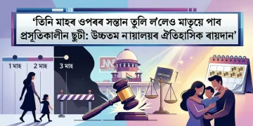 তিনি মাহৰ ওপৰৰ সন্তান তুলি ল’লেও মাতৃয়ে পাব প্ৰসূতিকালীন ছুটী: উচ্চতম ন্যায়ালয়ৰ ঐতিহাসিক ৰায়দান