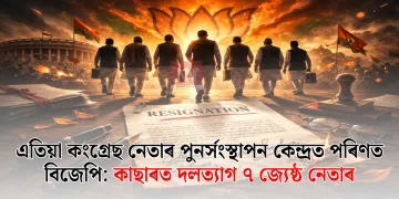 এতিয়া কংগ্ৰেছ নেতাৰ পুনৰ্সংস্থাপন কেন্দ্ৰত পৰিণত বিজেপি: কাছাৰত দলত্যাগ ৭ জ্যেষ্ঠ নেতাৰ