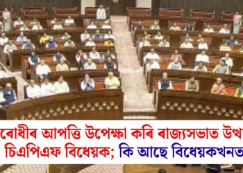 বিৰোধীৰ আপত্তি উপেক্ষা কৰি ৰাজ্যসভাত উত্থাপন চিএপিএফ বিধেয়ক; কি আছে বিধেয়কখনত?