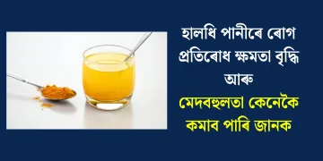 হালধি পানীৰে ৰোগ প্ৰতিৰোধ ক্ষমতা বৃদ্ধি আৰু মেদবহুলতা কেনেকৈ কমাব পাৰি জানক