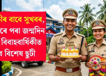 আৰক্ষীৰ বাবে সুখবৰ, এতিয়াৰে পৰা জন্মদিন আৰু বিবাহবার্ষিকীত পাব বিশেষ ছুটী