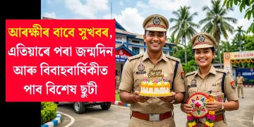আৰক্ষীৰ বাবে সুখবৰ, এতিয়াৰে পৰা জন্মদিন আৰু বিবাহবার্ষিকীত পাব বিশেষ ছুটী