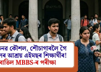 অভিনৱ কৌশল, শৌচাগাৰলৈ গৈ নকলৰ আশ্ৰয় এইমছৰ শিক্ষাৰ্থীৰ! বাতিল MBBS-ৰ পৰীক্ষা