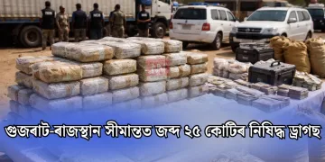 গুজৰাট-ৰাজস্থান সীমান্তত জব্দ ২৫ কোটিৰ নিষিদ্ধ ড্ৰাগছ