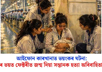 আইফোন কাৰখানাত ভয়ংকৰ ঘটনা: সমাজৰ ভয়ত ফেক্টৰীত জন্ম দিয়া সন্তানক হত্যা অবিবাহিতা মাতৃৰ
