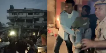 দিল্লীত হঠাতে ভাঙি পৰিল পাঁচ মহলীয়া অট্টালিকা; বহু হতাহতৰ আশংকা