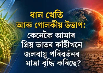 ধান খেতি আৰু গোলকীয় উত্তাপ: কেনেকৈ আমাৰ প্ৰিয় ভাতৰ কাঁহীখনে জলবায়ু পৰিৱৰ্তনৰ মাত্ৰা বৃদ্ধি কৰিছে?
