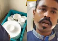 চলন্ত ট্ৰেইনৰ শৌচালয়ত বাচন ধুইছে ৰেলৱে কৰ্মচাৰীয়ে! আইআৰচিটিচিক জাননী জাৰি ভাৰতীয় খাদ্য সুৰক্ষা প্ৰাধিকৰণৰ