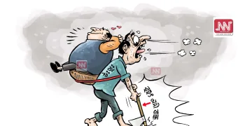 অঘৈয়া হুলঃ নিতুপৰ্ণ ৰাজবংশীৰ কাৰ্টুন