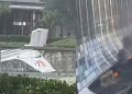 বেজিঙত চীনৰ আটাইতকৈ সুউচ্চ অট্টালিকাত খুন্দা মাৰি ভাঙি পৰিল বিমান; চহৰত চৰম আতংক