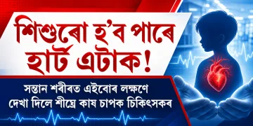 শিশুৰো হ’ব পাৰে হাৰ্ট এটাক! সন্তানৰ শৰীৰত এইবোৰ লক্ষণে দেখা দিলে শীঘ্ৰে কাষ চাপক চিকিৎসকৰ