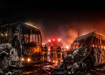 গুজৰাটৰ ছুৰাটত ভয়ংকৰ পথ দুৰ্ঘটনা: মুখামুখি সংঘৰ্ষত অগ্নিদগ্ধ হৈ ৭ যাত্ৰীৰ কৰুণ মৃত্যু, আহত ৪০