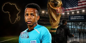 বিশ্বকাপৰ আনন্দত চেঁচা পানী ঢালিছে নেকি আমেৰিকাই? বিমান বন্দৰৰ পৰাই ঘূৰাই পঠিওৱা হ’ল ফিফাৰ মনোনীত আফ্ৰিকান ৰেফাৰীক