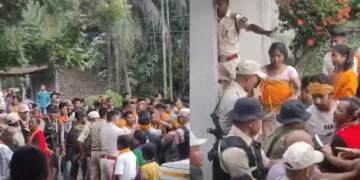 জাগীৰোডত উপগ্ৰহ চহৰ প্ৰকল্পক লৈ উত্তপ্ত পৰিস্থিতি, প্ৰতিবাদকাৰীৰ উগ্ৰ ৰূপ