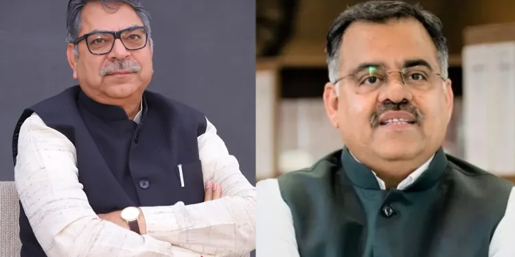 বিজেপিৰ টিকট লাভ কৰা দুই নেতা সতীশ পুনিয়া আৰু তৰুণ চুঘ। ফটোঃ সংগ্ৰহীত।