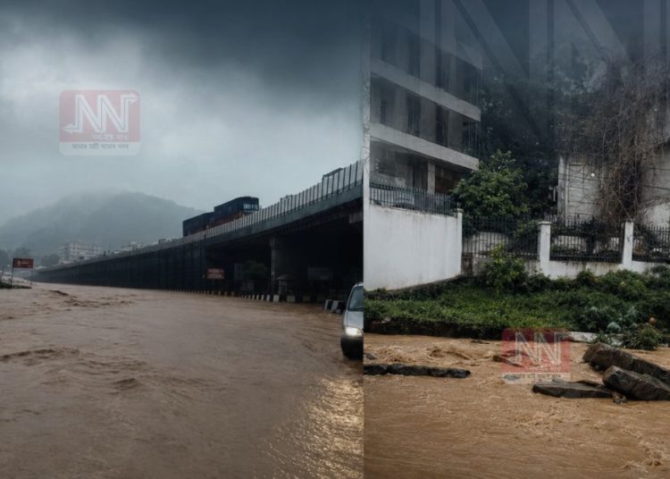 গুৱাহাটীত পুনৰ কৃত্ৰিম বানৰ সংহাৰ! নেৰানেপেৰা বৰষুণত জলমগ্ন গুৱাহাটীৰ একাধিক প্ৰান্ত;