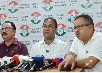 ৰাহুল গান্ধীৰ ‘ছাত্ৰো কি গুঞ্জ’ কাৰ্যসূচী সন্দৰ্ভত ৰাজীৱ ভৱনত প্ৰদেশ কংগ্ৰেছৰ সংবাদমেল
