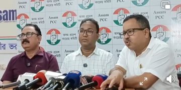ৰাহুল গান্ধীৰ ‘ছাত্ৰো কি গুঞ্জ’ কাৰ্যসূচী সন্দৰ্ভত ৰাজীৱ ভৱনত প্ৰদেশ কংগ্ৰেছৰ সংবাদমেল