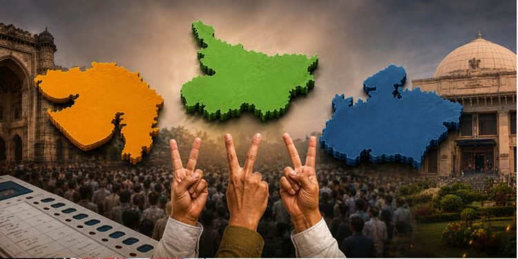 গুজৰাট, বিহাৰ আৰু মধ্যপ্ৰদেশৰ উপনিৰ্বাচন : দুটা আসনত বিৰোধীৰ সফলতা, গুজৰাটত নাক ৰাখিলে বিজেপিয়ে