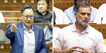 সদনৰ অচলাৱস্থাৰ মাজতে ৰাহুল গান্ধীক সাক্ষাৎ কিৰেন ৰিজিজুৰ
