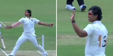 বেটিঙত ধুমুহাৰ সৃষ্টি কৰা বৈভৱ সূৰ্য্যবংশীয়ে এইবাৰ ৪ টা বলত ২টা উইকেট লৈ বলিঙত দেখুৱালে যাদু