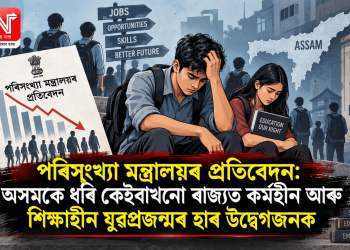 পৰিসংখ্যা মন্ত্ৰালয়ৰ প্ৰতিবেদন: অসমকে ধৰি কেইবাখনো ৰাজ্যত কৰ্মহীন আৰু শিক্ষাহীন যুৱপ্ৰজন্মৰ হাৰ উদ্বেগজনক
