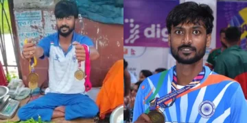শিৰত ৪টা আন্তঃৰাষ্ট্ৰীয় স্বৰ্ণ পদক; ফুটপাথত পাচলি বিক্ৰী কৰি পেট প্ৰৱৰ্তাইছে অমৰদ্বীপে