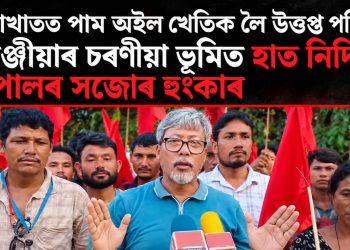 বোকাখাতত পাম অইল খেতিক লৈ উত্তপ্ত পৰিস্থিতি, খিলঞ্জীয়াৰ চৰণীয়া ভূমিত হাত নিদিবলৈ জীপালৰ সজোৰ হুংকাৰ