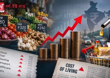 বজাৰত জুই, দেশত নিয়ন্ত্ৰণহীন খাদ্য সামগ্ৰীৰ মূল্যবৃদ্ধি:  ৪.৮২ শতাংশলৈ বৃদ্ধি পালে খুচুৰা মুদ্ৰাস্ফীতিৰ হাৰ