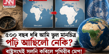 ৫০০ বছৰ ধৰি আমি ভুল মানচিত্ৰ পঢ়ি আছিলোঁ নেকি? ৰাষ্ট্ৰসংঘই সলনি কৰিলে পৃথিৱীৰ মেপ!
