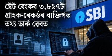 ষ্টেট বেংকৰ ৩,৮৯৭টা গ্ৰাহক-ৰেকৰ্ডৰ ব্যক্তিগত তথ্য ডাৰ্ক ৱেবত