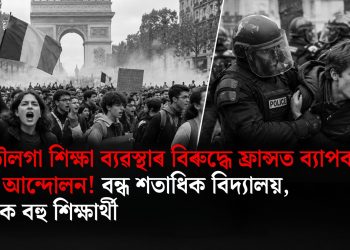 পুতৌলগা শিক্ষা ব্যৱস্থাৰ বিৰুদ্ধে ফ্ৰান্সত ব্যাপক ছাত্ৰ আন্দোলন! বন্ধ শতাধিক বিদ্যালয়, আটক বহু শিক্ষাৰ্থী